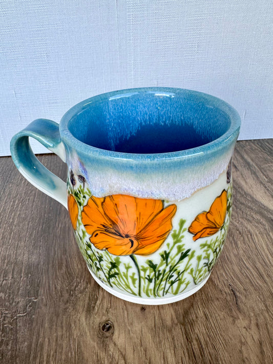 California Poppy Mug